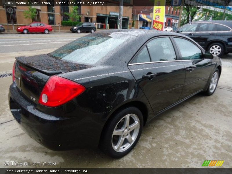 Carbon Black Metallic / Ebony 2009 Pontiac G6 V6 Sedan
