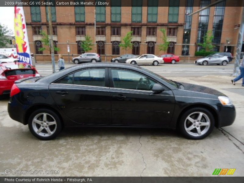 Carbon Black Metallic / Ebony 2009 Pontiac G6 V6 Sedan