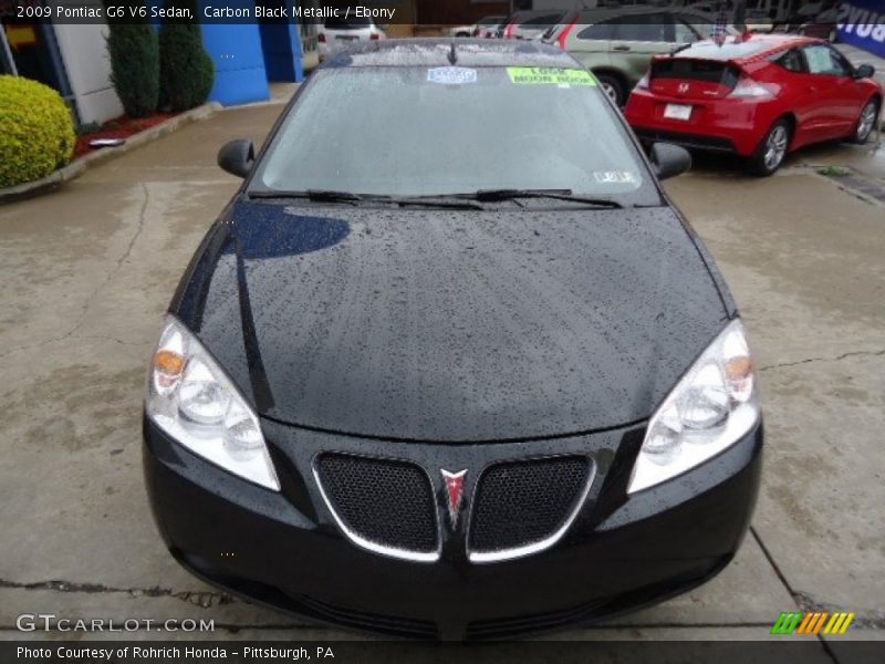 Carbon Black Metallic / Ebony 2009 Pontiac G6 V6 Sedan
