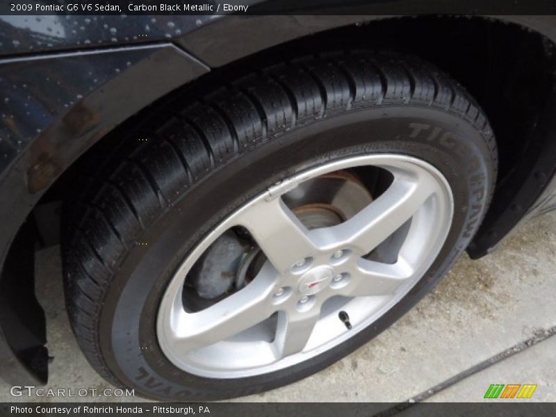 Carbon Black Metallic / Ebony 2009 Pontiac G6 V6 Sedan
