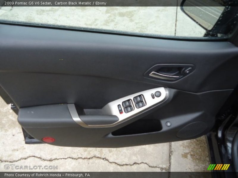 Carbon Black Metallic / Ebony 2009 Pontiac G6 V6 Sedan