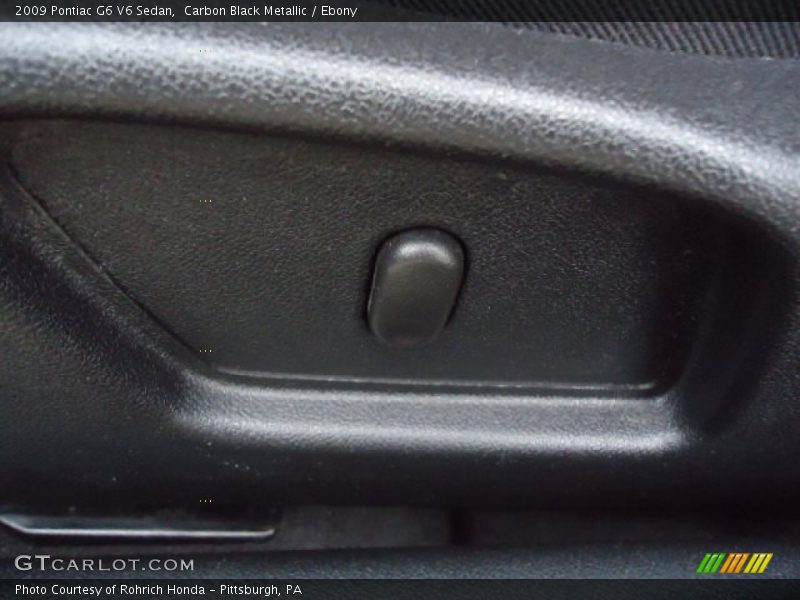 Carbon Black Metallic / Ebony 2009 Pontiac G6 V6 Sedan