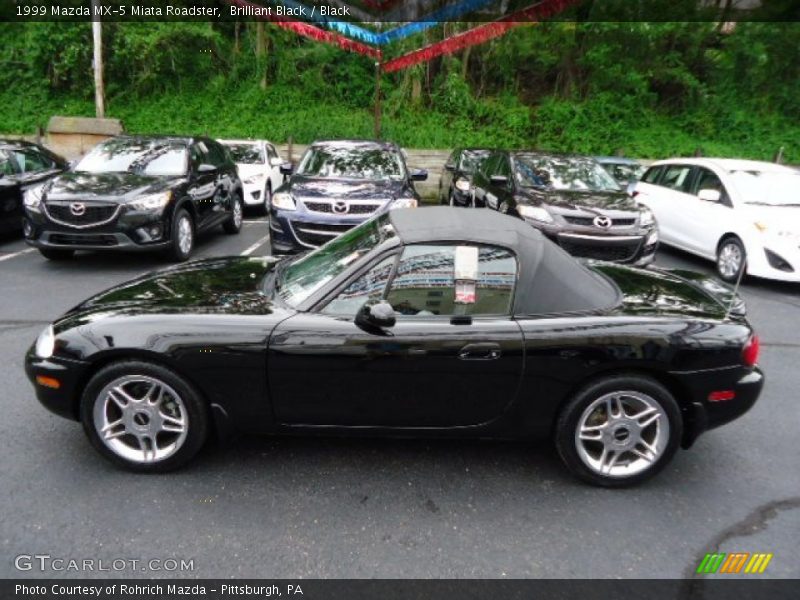 Brilliant Black / Black 1999 Mazda MX-5 Miata Roadster