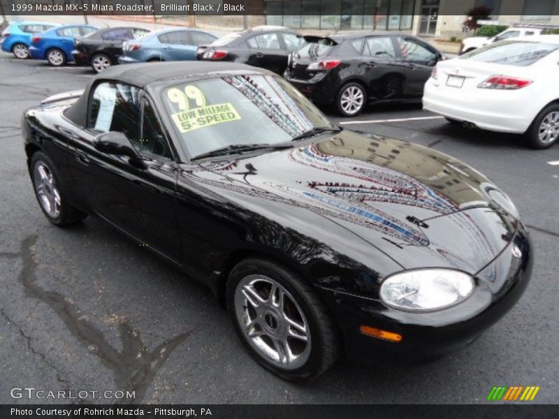 Brilliant Black / Black 1999 Mazda MX-5 Miata Roadster