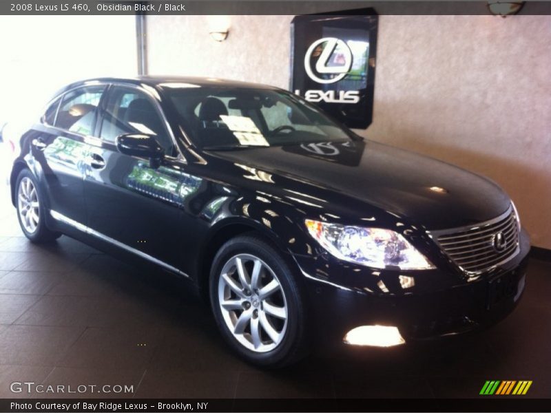 Obsidian Black / Black 2008 Lexus LS 460