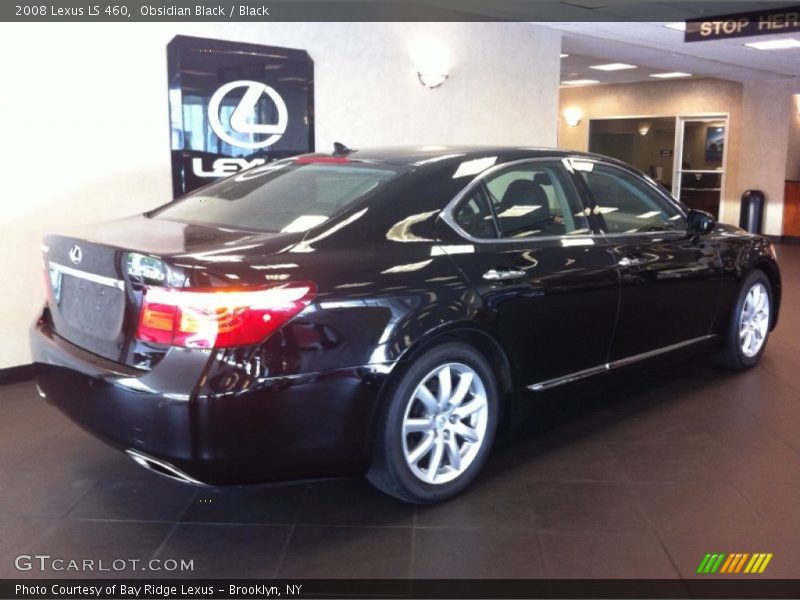 Obsidian Black / Black 2008 Lexus LS 460