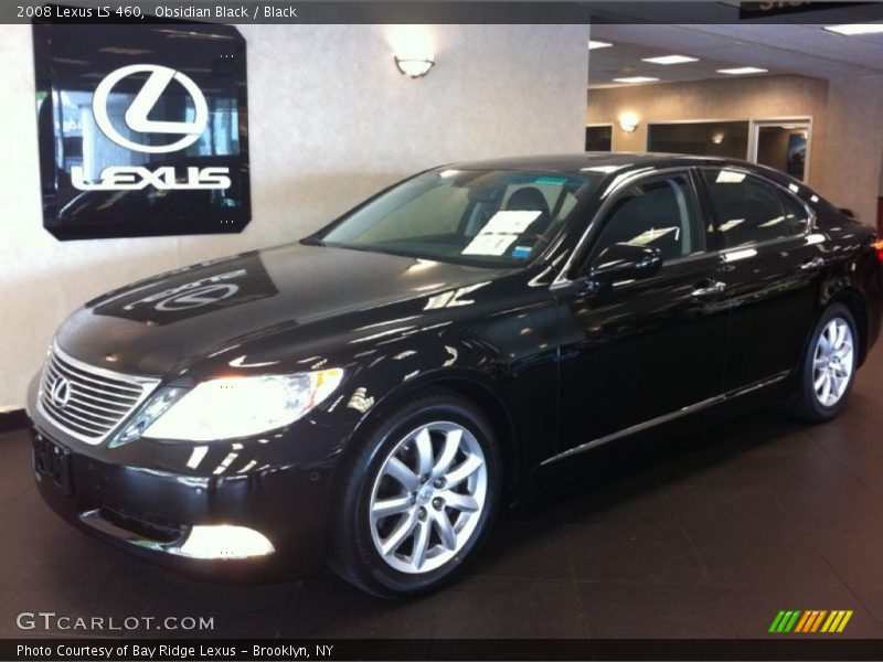 Obsidian Black / Black 2008 Lexus LS 460