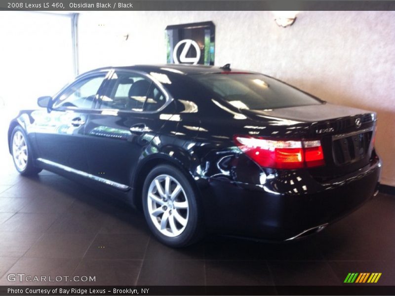 Obsidian Black / Black 2008 Lexus LS 460