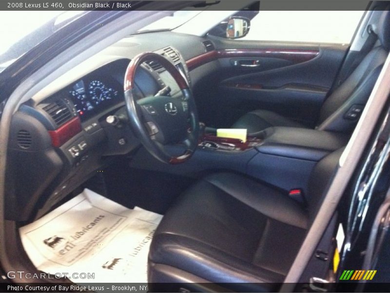Obsidian Black / Black 2008 Lexus LS 460