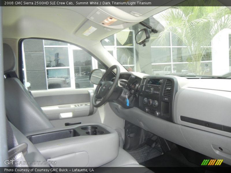 Summit White / Dark Titanium/Light Titanium 2008 GMC Sierra 2500HD SLE Crew Cab