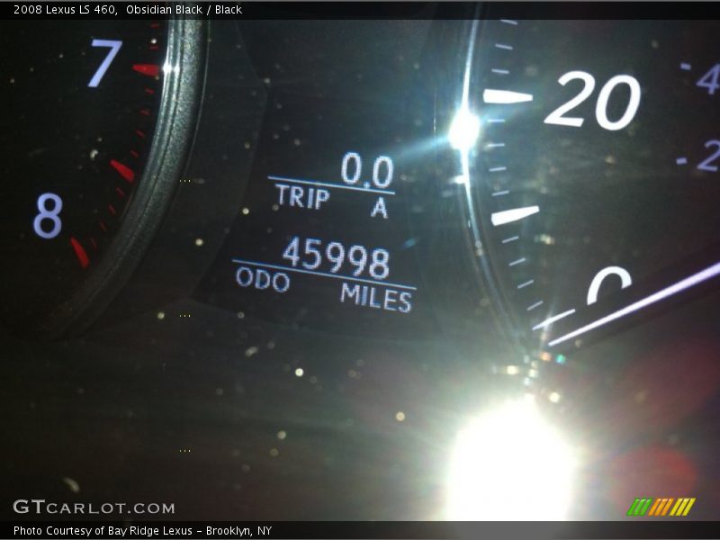 Obsidian Black / Black 2008 Lexus LS 460