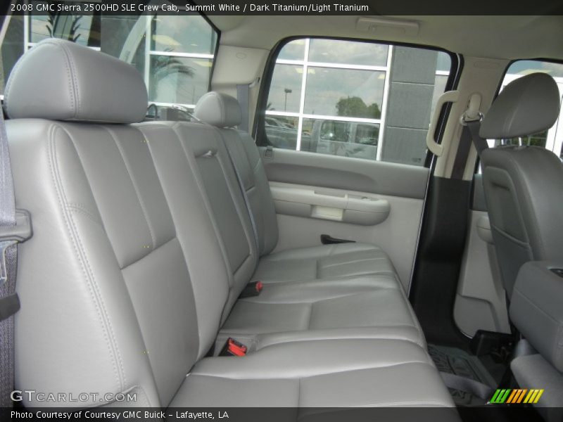 Summit White / Dark Titanium/Light Titanium 2008 GMC Sierra 2500HD SLE Crew Cab