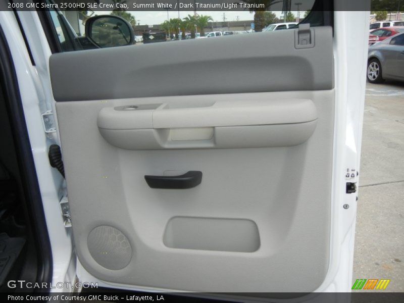 Summit White / Dark Titanium/Light Titanium 2008 GMC Sierra 2500HD SLE Crew Cab