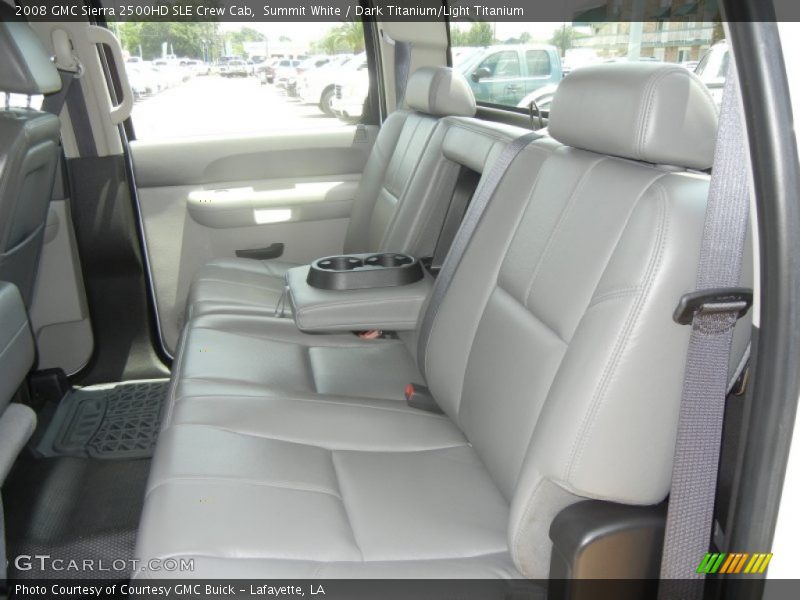 Summit White / Dark Titanium/Light Titanium 2008 GMC Sierra 2500HD SLE Crew Cab