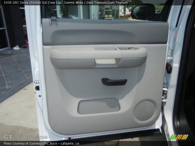 Summit White / Dark Titanium/Light Titanium 2008 GMC Sierra 2500HD SLE Crew Cab
