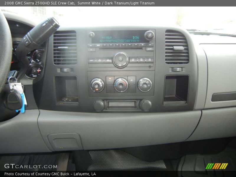 Summit White / Dark Titanium/Light Titanium 2008 GMC Sierra 2500HD SLE Crew Cab