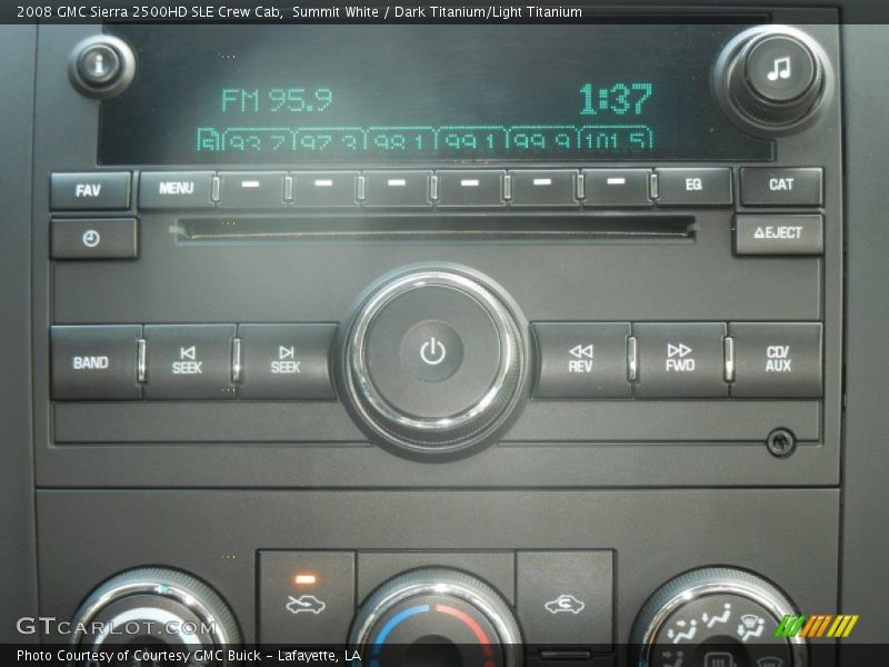 Summit White / Dark Titanium/Light Titanium 2008 GMC Sierra 2500HD SLE Crew Cab
