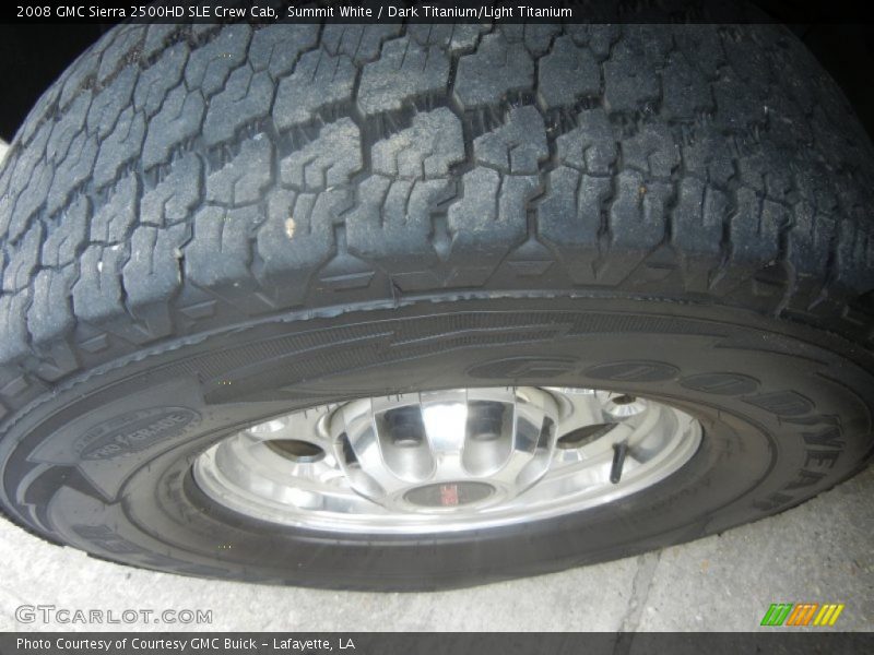 Summit White / Dark Titanium/Light Titanium 2008 GMC Sierra 2500HD SLE Crew Cab