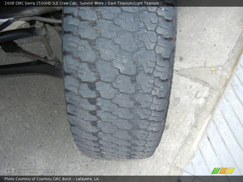 Summit White / Dark Titanium/Light Titanium 2008 GMC Sierra 2500HD SLE Crew Cab