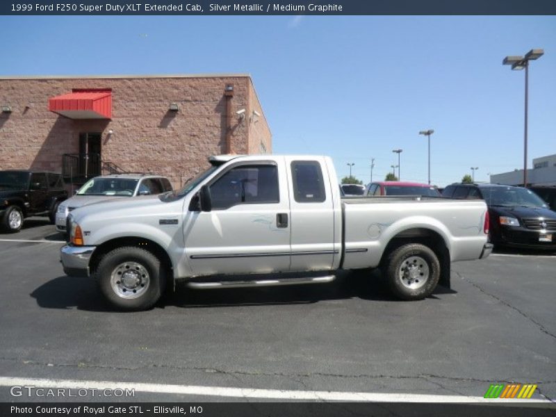 Silver Metallic / Medium Graphite 1999 Ford F250 Super Duty XLT Extended Cab