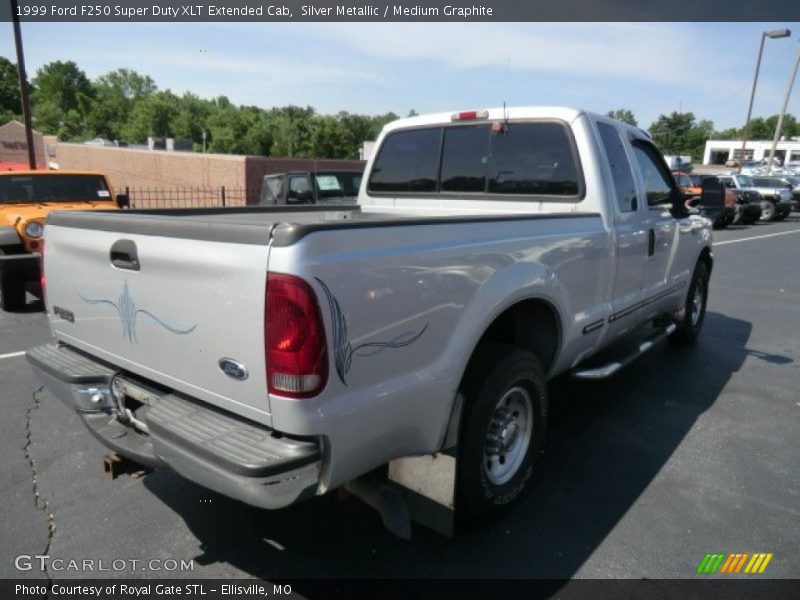Silver Metallic / Medium Graphite 1999 Ford F250 Super Duty XLT Extended Cab