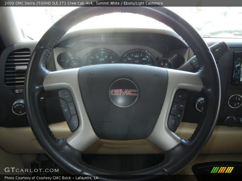 Summit White / Ebony/Light Cashmere 2009 GMC Sierra 2500HD SLE Z71 Crew Cab 4x4