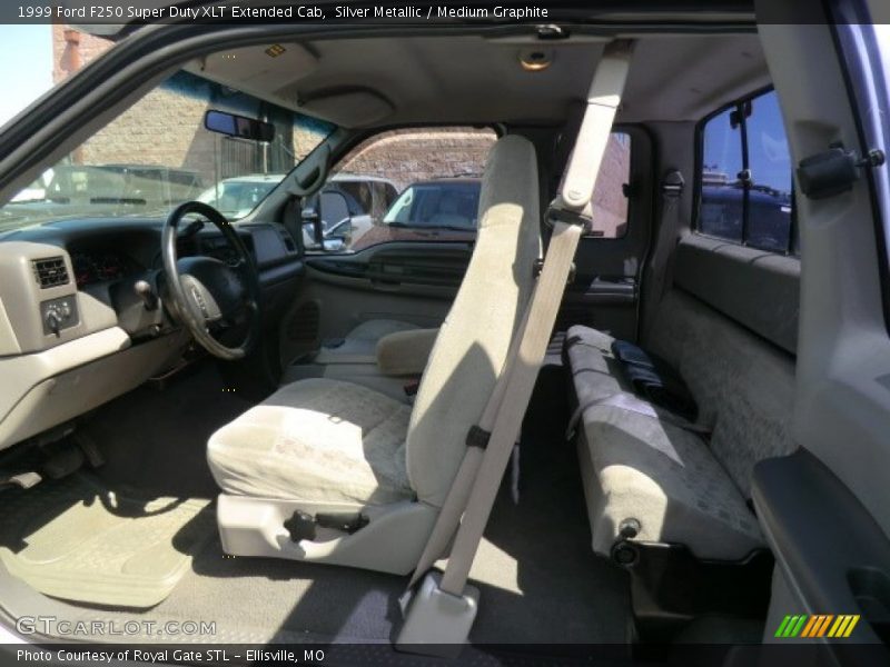 Silver Metallic / Medium Graphite 1999 Ford F250 Super Duty XLT Extended Cab