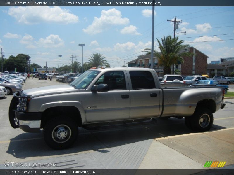 Silver Birch Metallic / Medium Gray 2005 Chevrolet Silverado 3500 LS Crew Cab 4x4 Dually