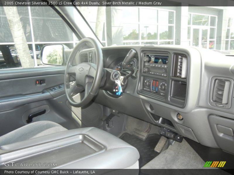 Silver Birch Metallic / Medium Gray 2005 Chevrolet Silverado 3500 LS Crew Cab 4x4 Dually