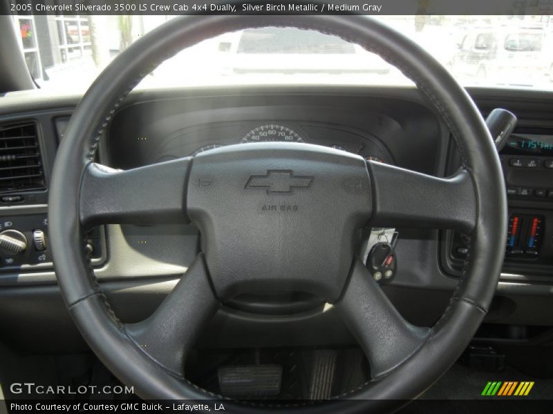 Silver Birch Metallic / Medium Gray 2005 Chevrolet Silverado 3500 LS Crew Cab 4x4 Dually