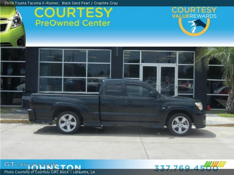 Black Sand Pearl / Graphite Gray 2009 Toyota Tacoma X-Runner