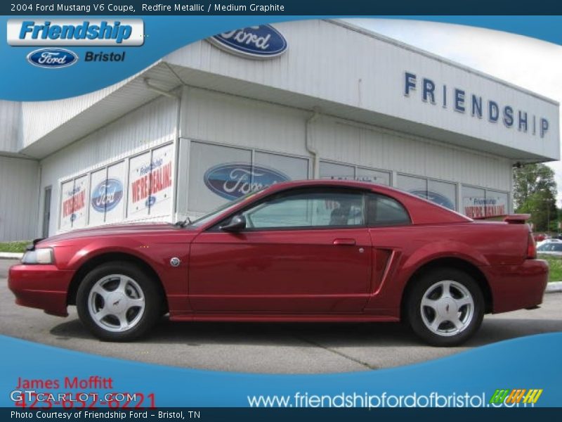 Redfire Metallic / Medium Graphite 2004 Ford Mustang V6 Coupe