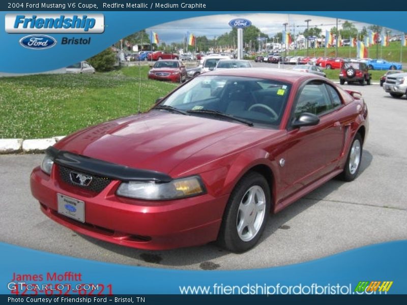 Redfire Metallic / Medium Graphite 2004 Ford Mustang V6 Coupe