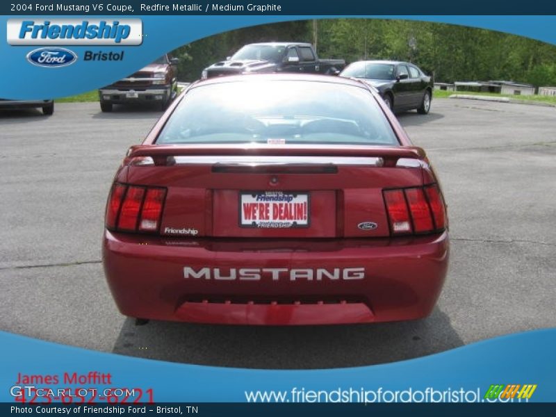 Redfire Metallic / Medium Graphite 2004 Ford Mustang V6 Coupe