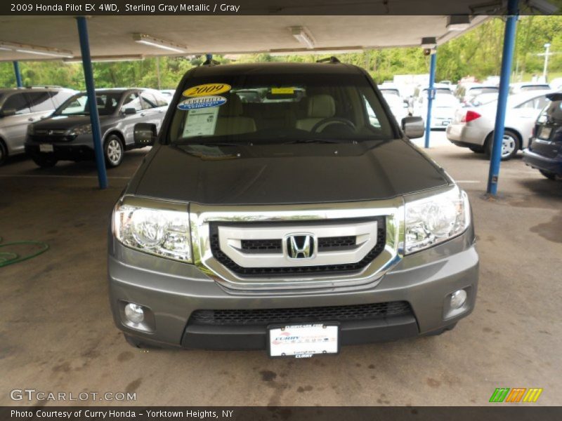 Sterling Gray Metallic / Gray 2009 Honda Pilot EX 4WD