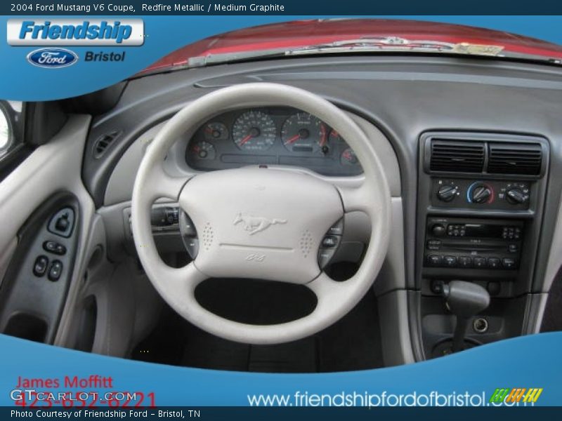 Redfire Metallic / Medium Graphite 2004 Ford Mustang V6 Coupe