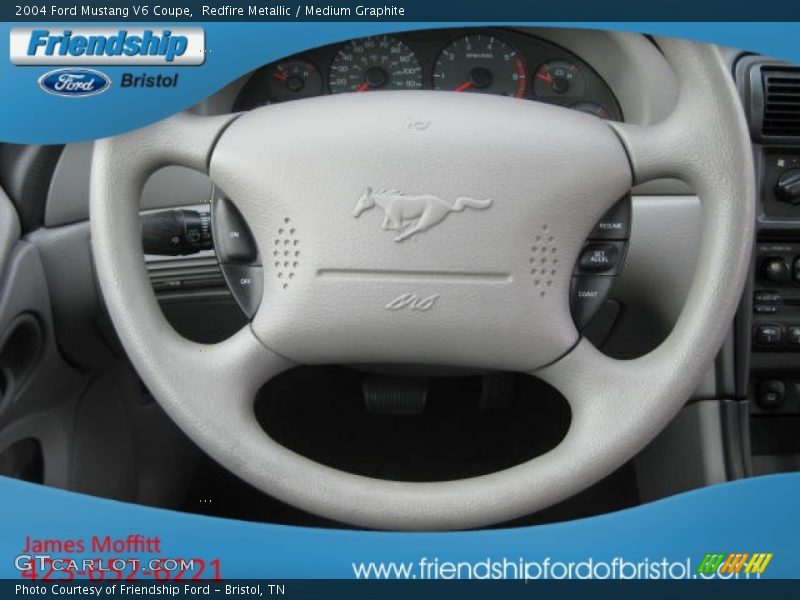 Redfire Metallic / Medium Graphite 2004 Ford Mustang V6 Coupe