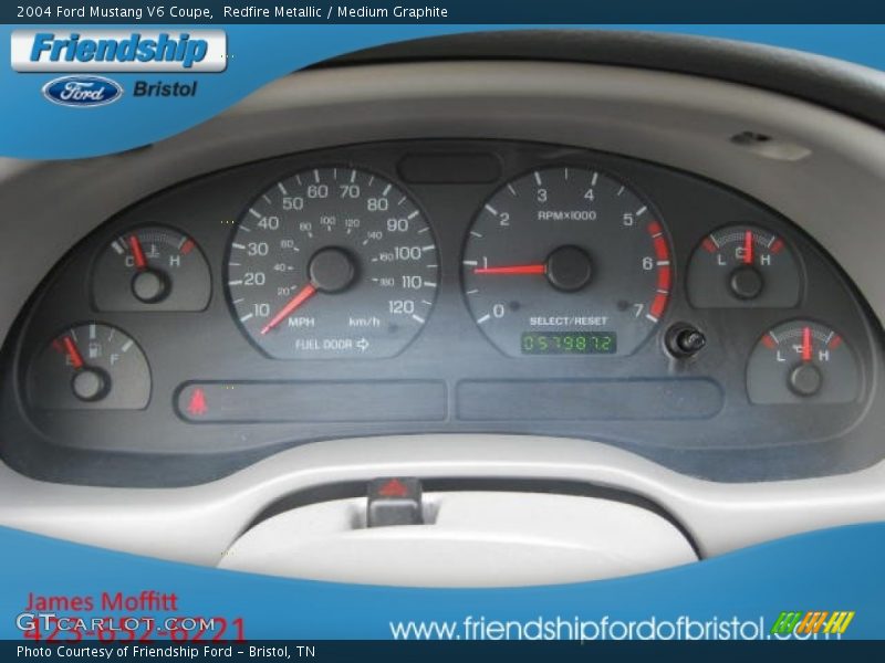 Redfire Metallic / Medium Graphite 2004 Ford Mustang V6 Coupe