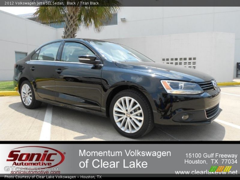 Black / Titan Black 2012 Volkswagen Jetta SEL Sedan