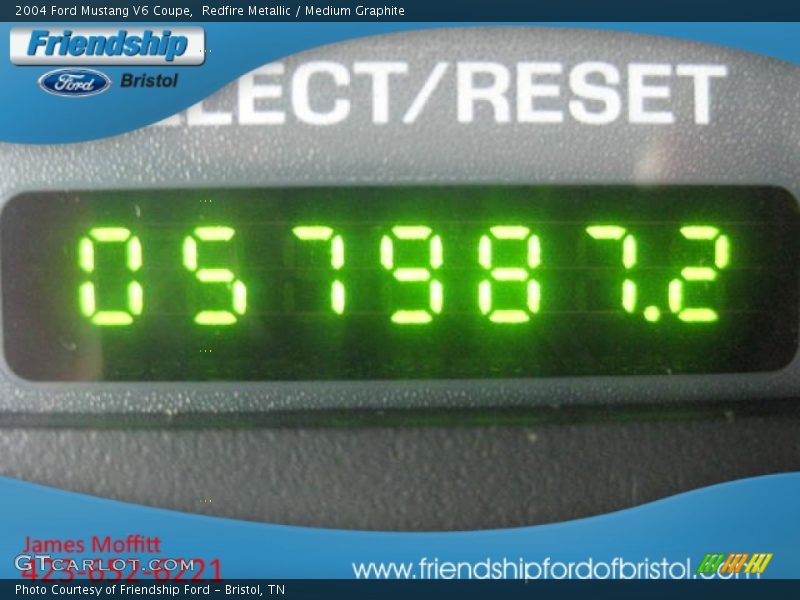 Redfire Metallic / Medium Graphite 2004 Ford Mustang V6 Coupe