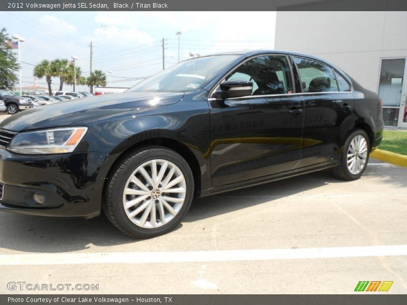 Black / Titan Black 2012 Volkswagen Jetta SEL Sedan