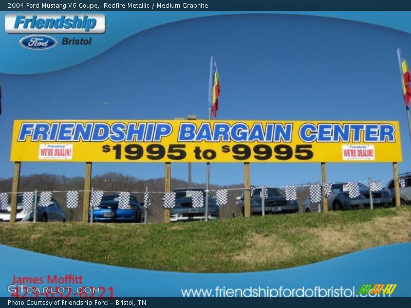 Redfire Metallic / Medium Graphite 2004 Ford Mustang V6 Coupe