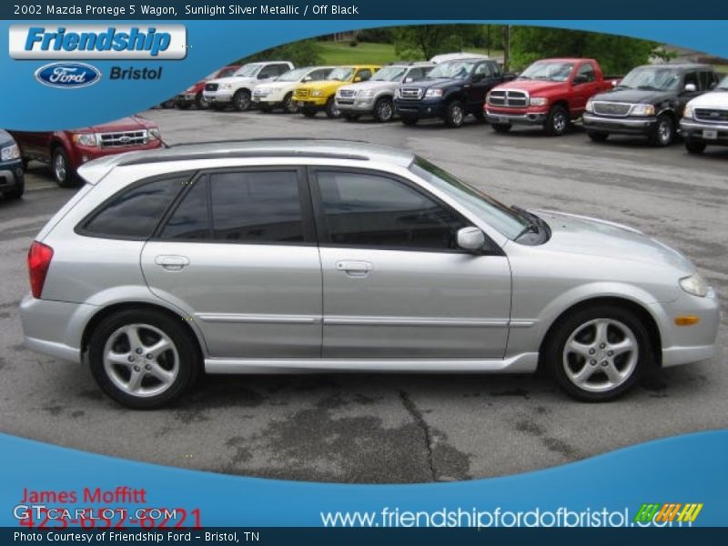 Sunlight Silver Metallic / Off Black 2002 Mazda Protege 5 Wagon