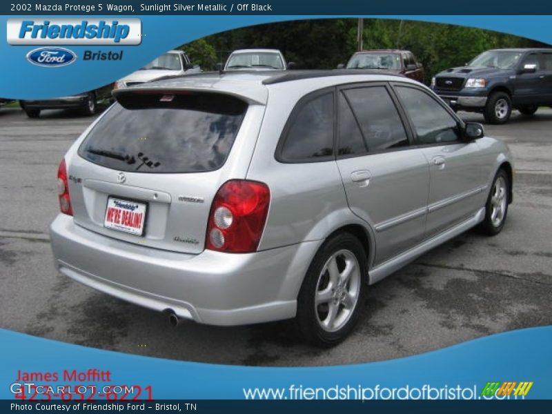 Sunlight Silver Metallic / Off Black 2002 Mazda Protege 5 Wagon