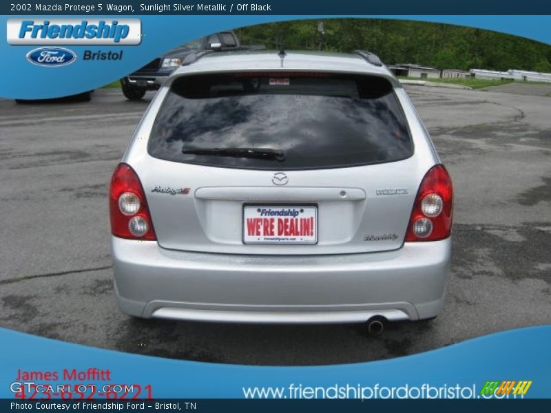 Sunlight Silver Metallic / Off Black 2002 Mazda Protege 5 Wagon