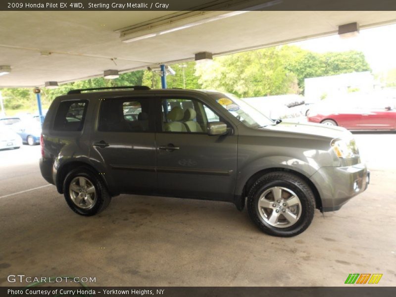 Sterling Gray Metallic / Gray 2009 Honda Pilot EX 4WD