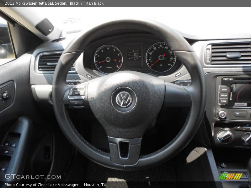 Black / Titan Black 2012 Volkswagen Jetta SEL Sedan