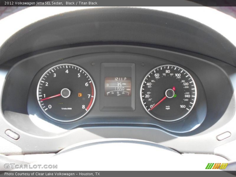 Black / Titan Black 2012 Volkswagen Jetta SEL Sedan