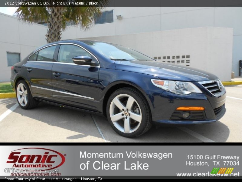 Night Blue Metallic / Black 2012 Volkswagen CC Lux
