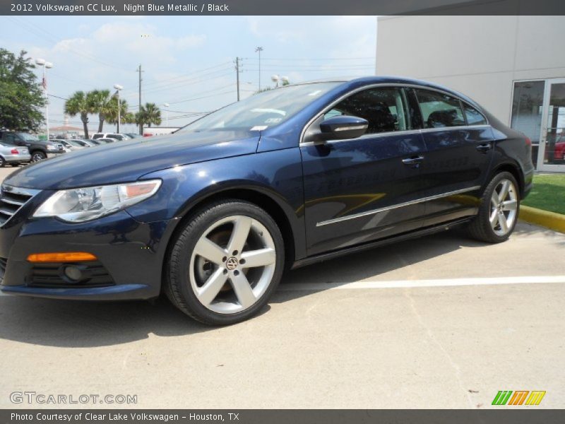 Night Blue Metallic / Black 2012 Volkswagen CC Lux